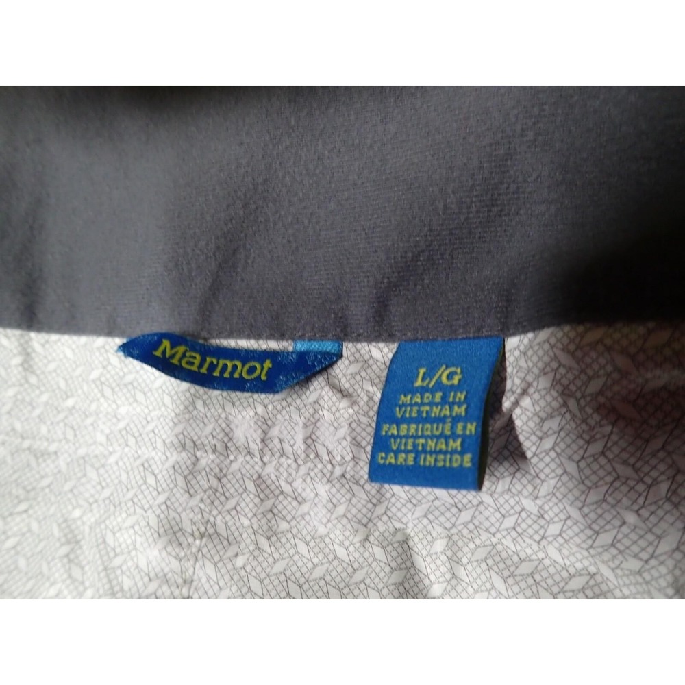 Marmot Rain Jacket Girls Large Yellow Good Hooded Full Zip Waterproof Shell - Picture 4 of 10